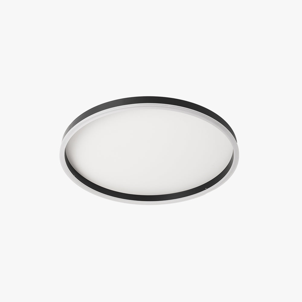 Arisha Minimalista LED Plafoniera Anello Metallo Nero