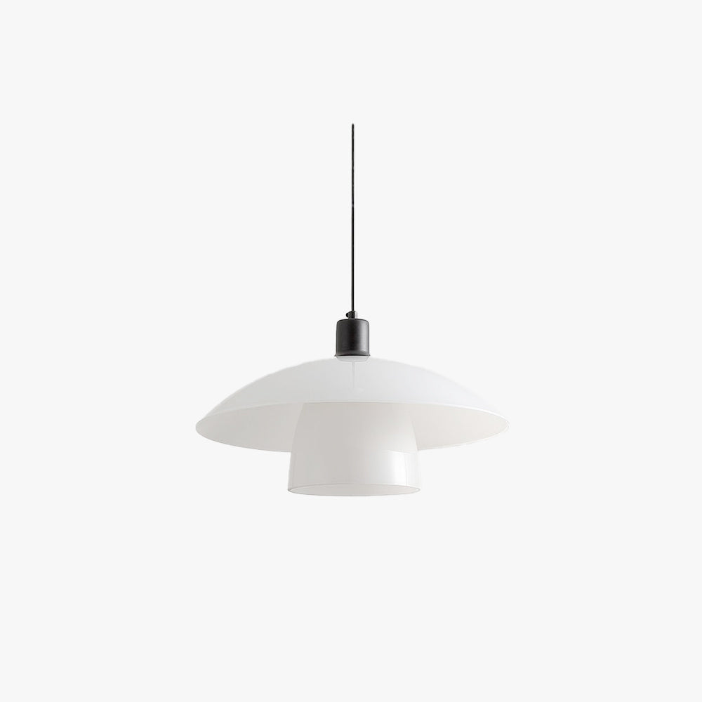 Arisha Elegante Rotondo Metallo Vetro Lampade a Sospensione