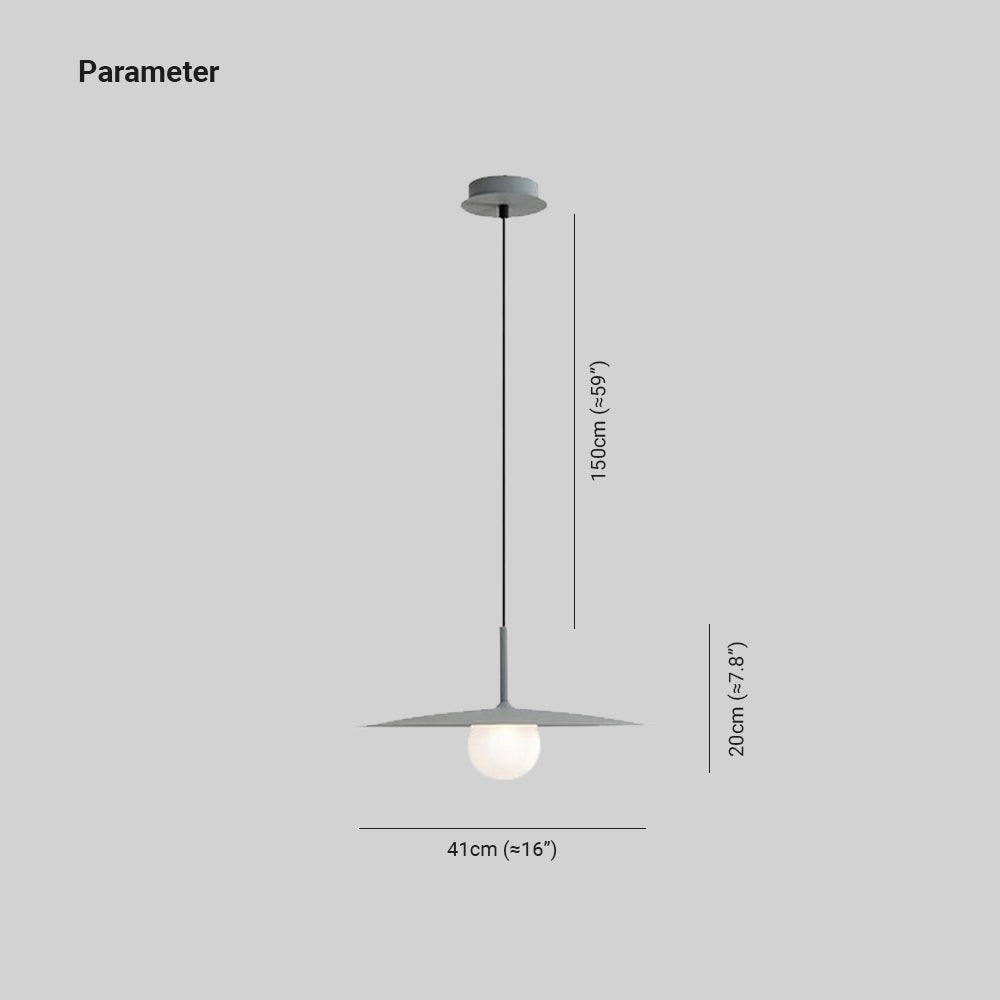 Arisha Moderno Piatto Metallo Lampade a Sospensione, Nero/Bianco/Grigio