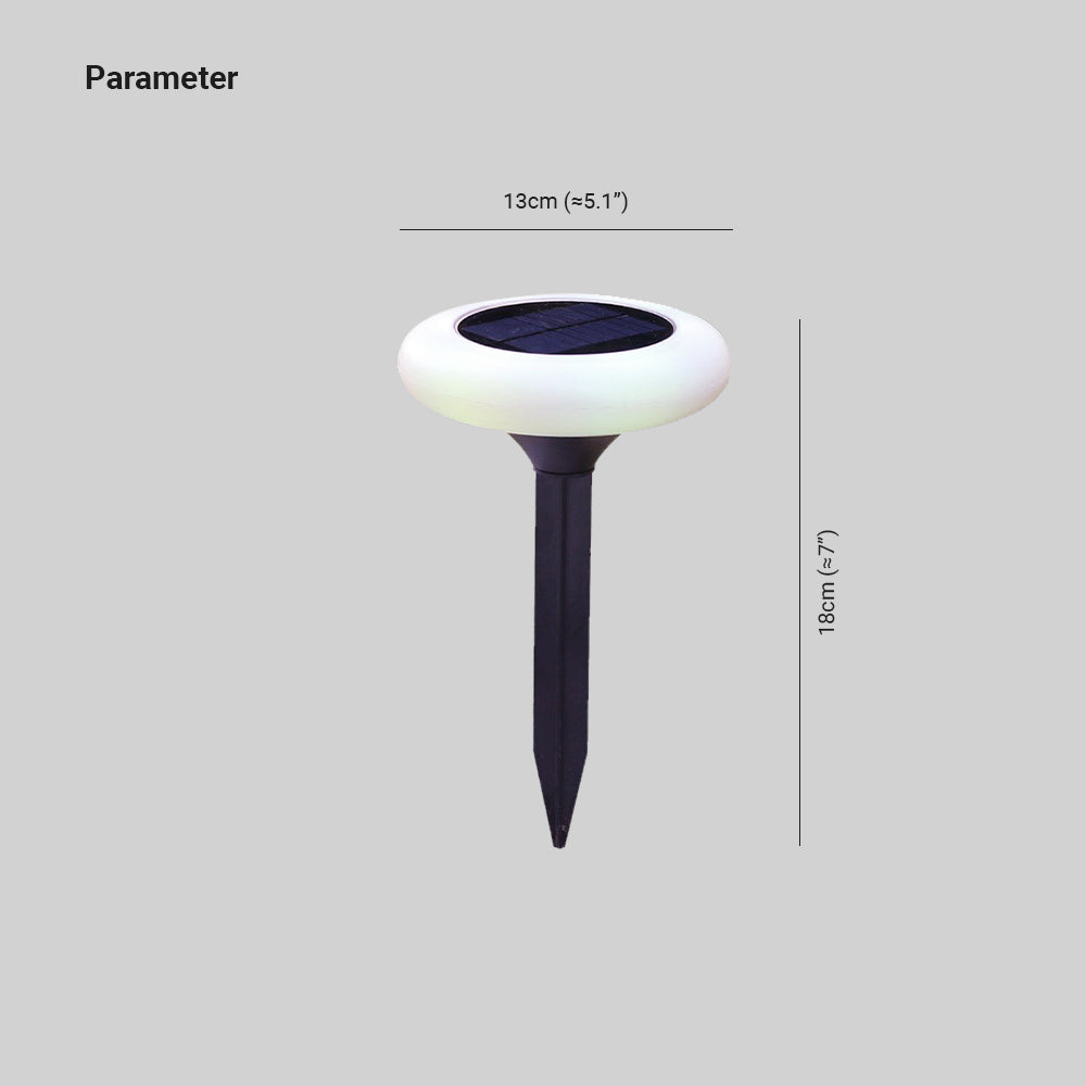 Ray Moderno Ciambella LED Solare Acrilico Lampade da Esterno