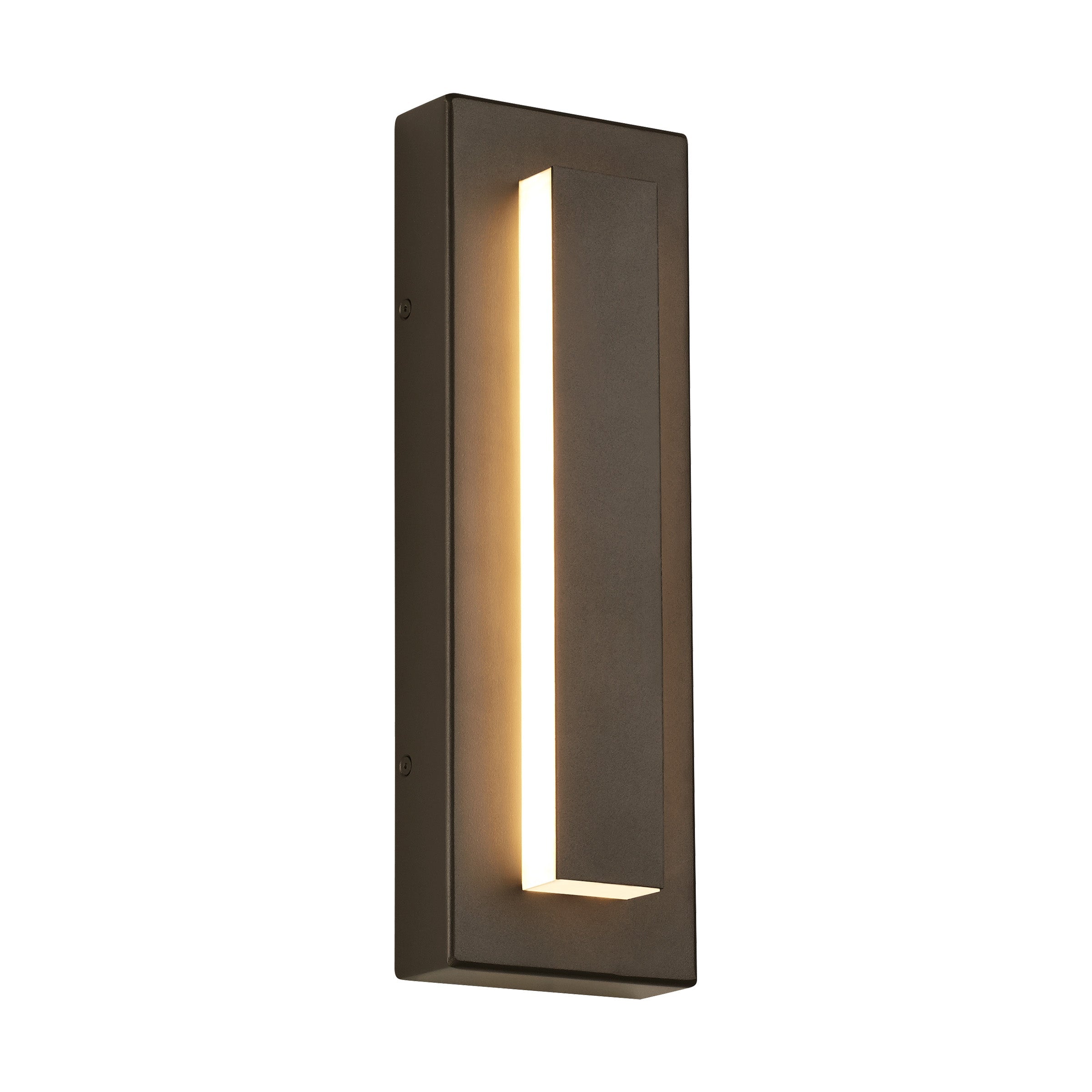 Ray Moderna LED Applique da Esterni Metallo Grigio Scuro/Bronzo Quadrato Corridoio/Giardino