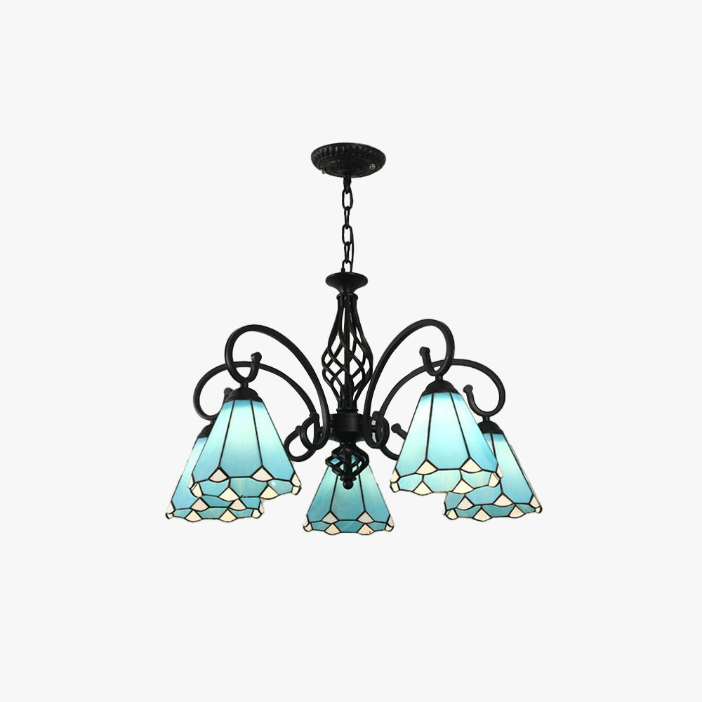 Silva Tiffany Ramo Mediterraneo Metallo Lampadari