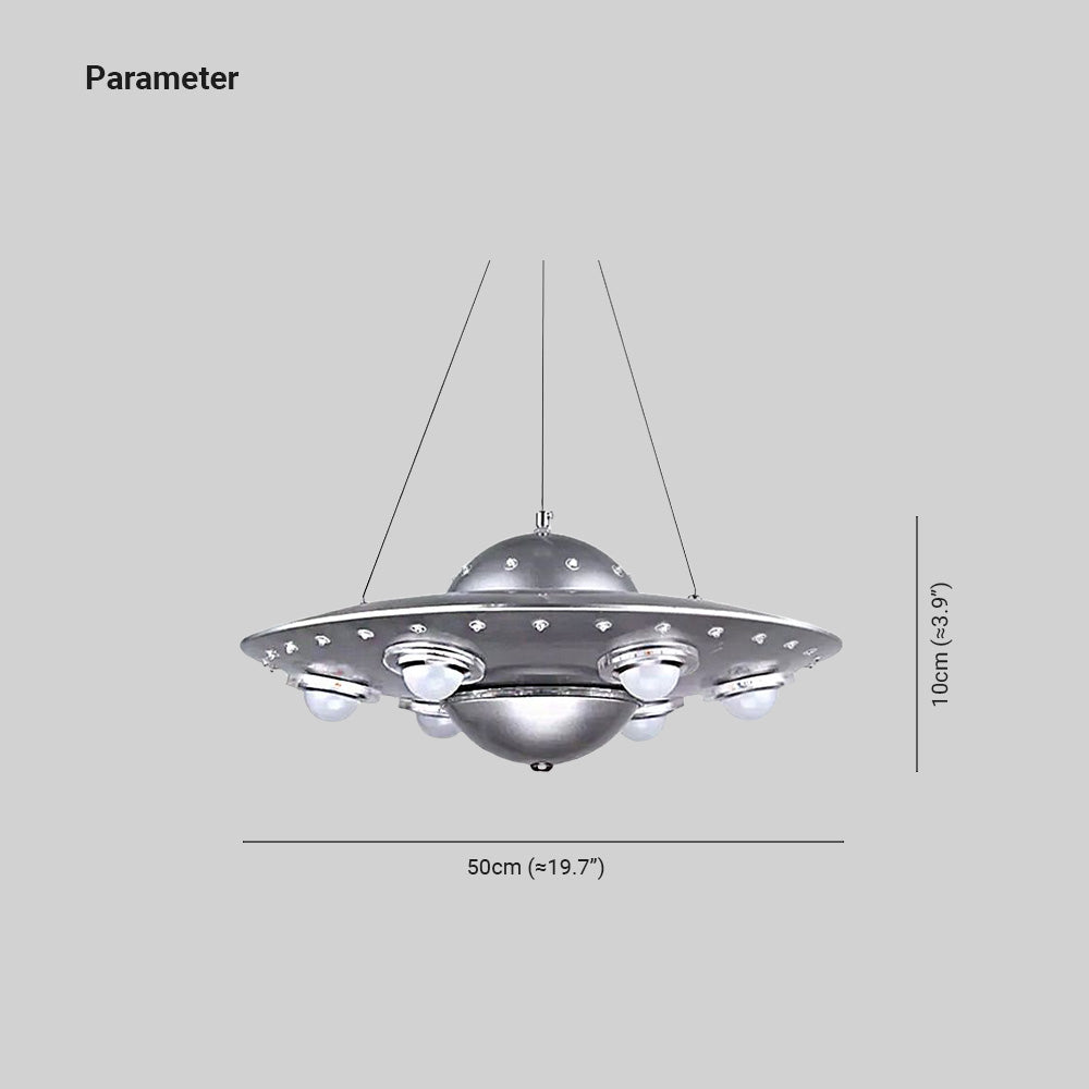 Silva Moderno UFO Metallo Lampada a Sospensione Bambini