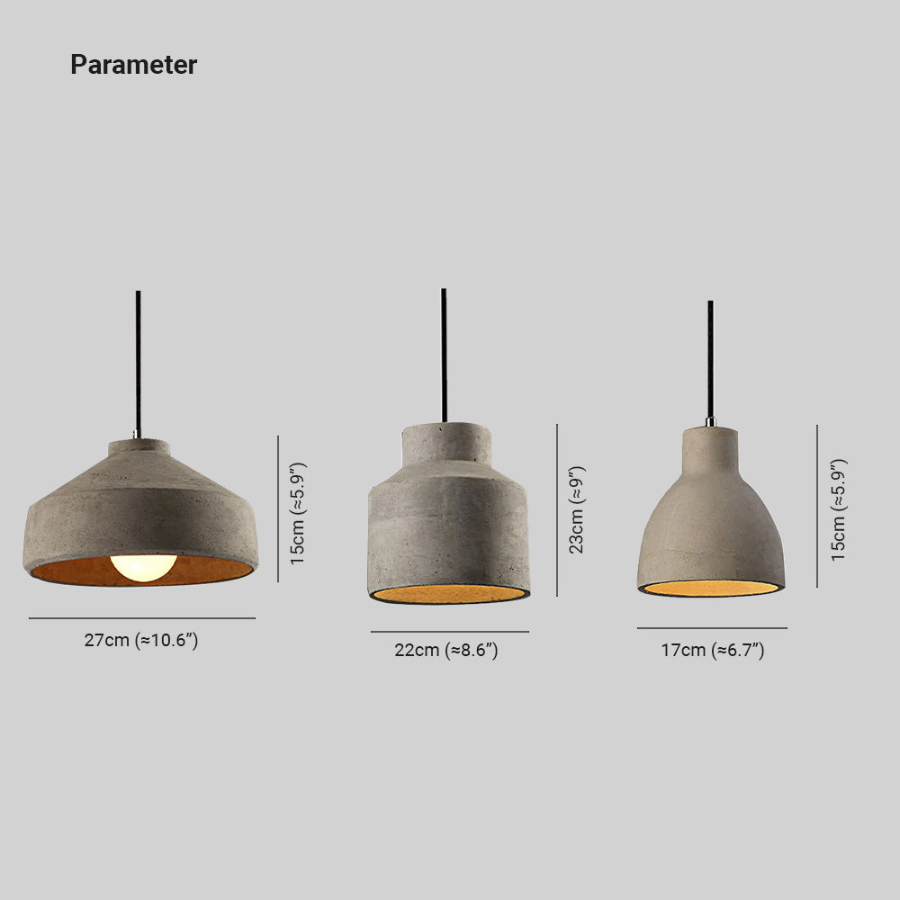 Avi Moderno Cemento Cupola Lampade a Sospensione Soggiorno