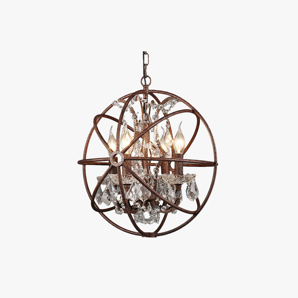 Kristy Rustica Vintage Candela Metallo Lampade a Sospensione