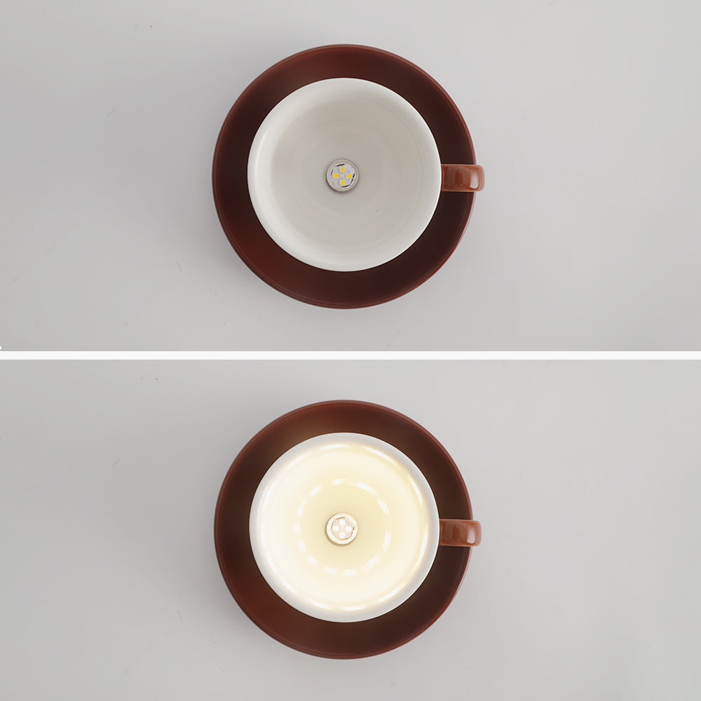 Valentina Moderno Tazze Caffè Ceramica Plafoniere, Blu/Rosa/Giallo