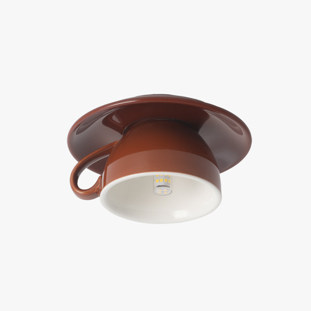 Valentina Moderno Tazze Caffè Ceramica Plafoniere, Blu/Rosa/Giallo