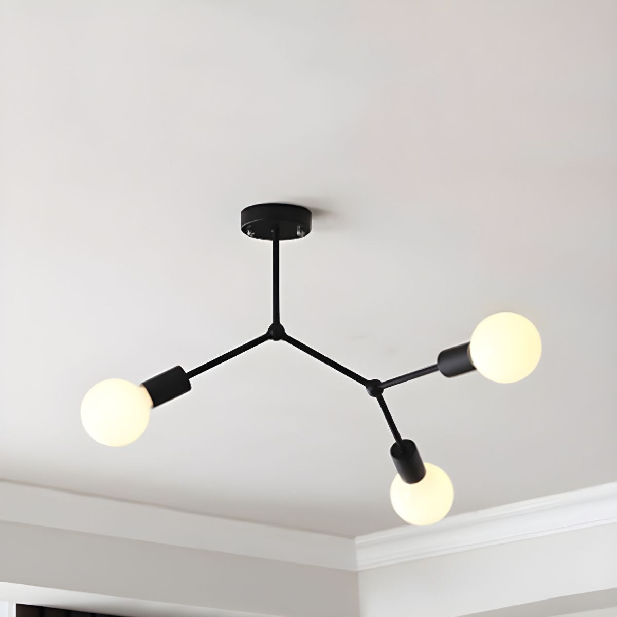 Valentina Industriale Metallo Vetro Lampadari Camera da Letto Soggiorno