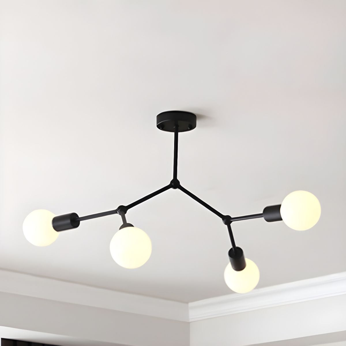 Valentina Industriale Metallo Vetro Lampadari Camera da Letto Soggiorno