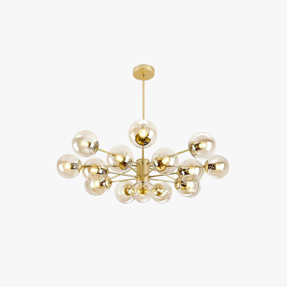 Valentina Moderno LED Semplice Lampade a Sospensione Vetro Metallo Nero/Oro Soggiorno/Camera da Letto