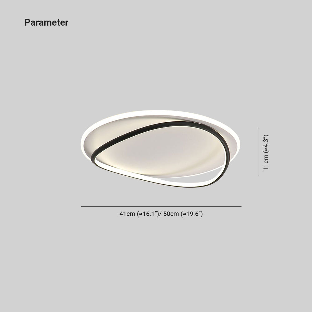 Arisha Moderne Metallo/Silicone Plafoniere Soggiorno
