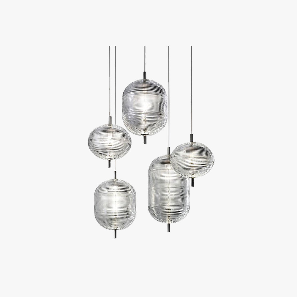 Valentina Design Metallo/Vetro Lampada a Sospensione Soggiorno