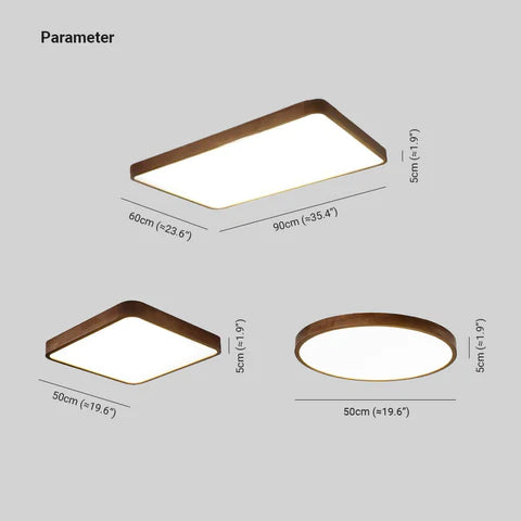 Muto Moderno LED Geometriche Plafoniere Legno/Acrilico Sala da Pranzo