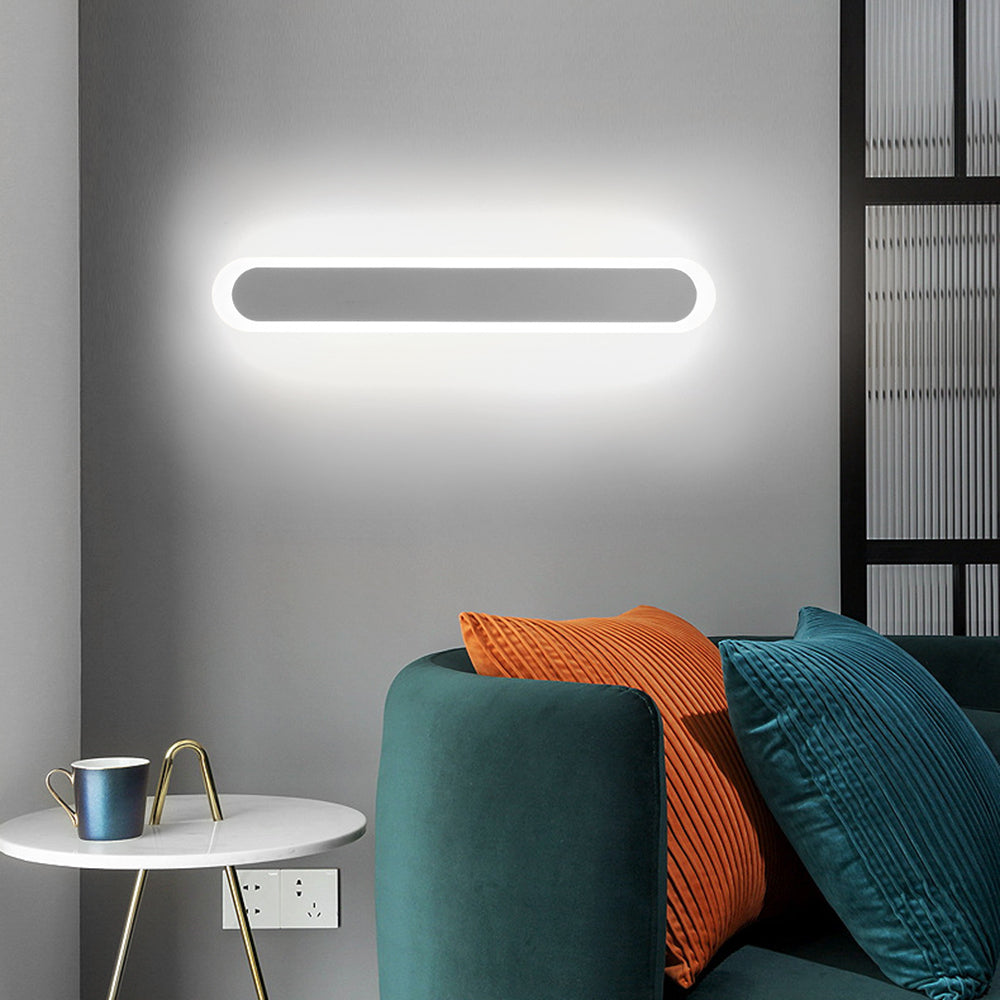 Arisha Rotondo Lampade da Specchi 2 Colori Metallo/Acrilico Soggiorno