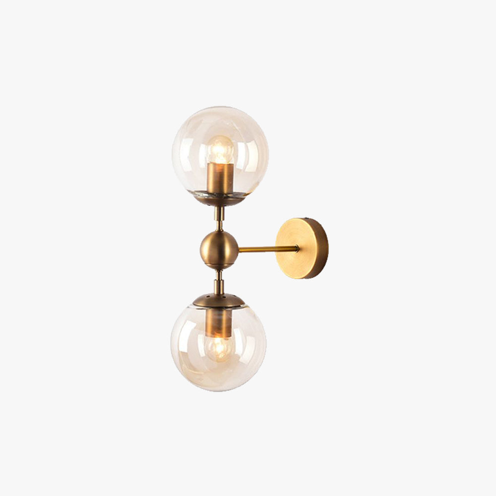 Valentina Vintage Classico LED Applique Metallo Oro/Nero Specchio Bagno