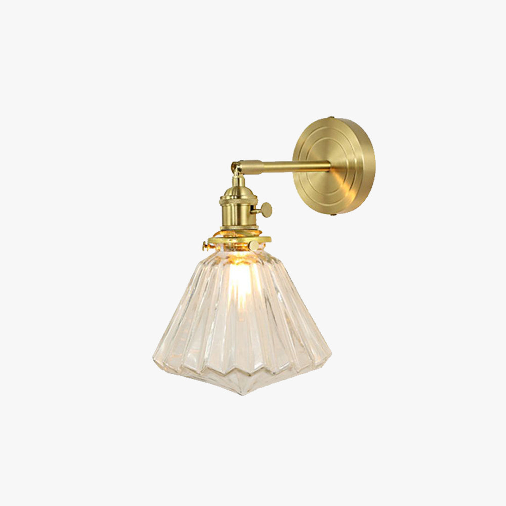 Valentina Moderno Classico LED Applique Metallo Oro Specchio Bagno/Soggiorno/Camera da Letto