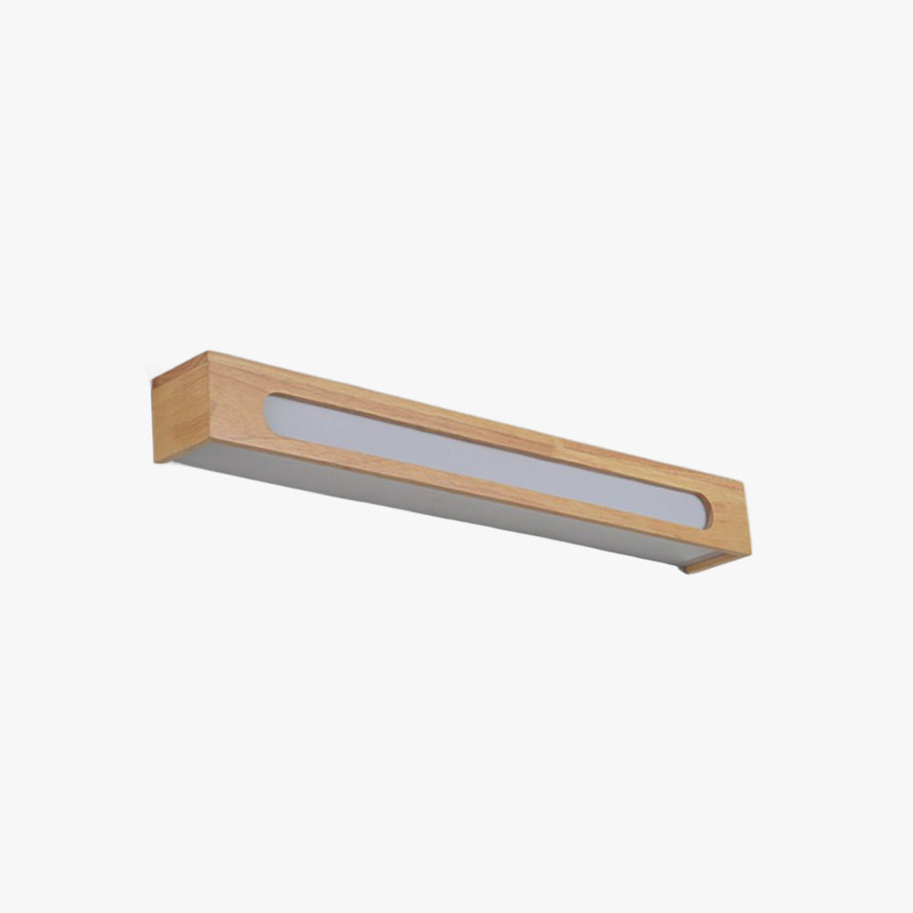 Muto Minimalista LED Lineare Applique Legno Marrone Soggiorno/Camera da Letto/Bagno
