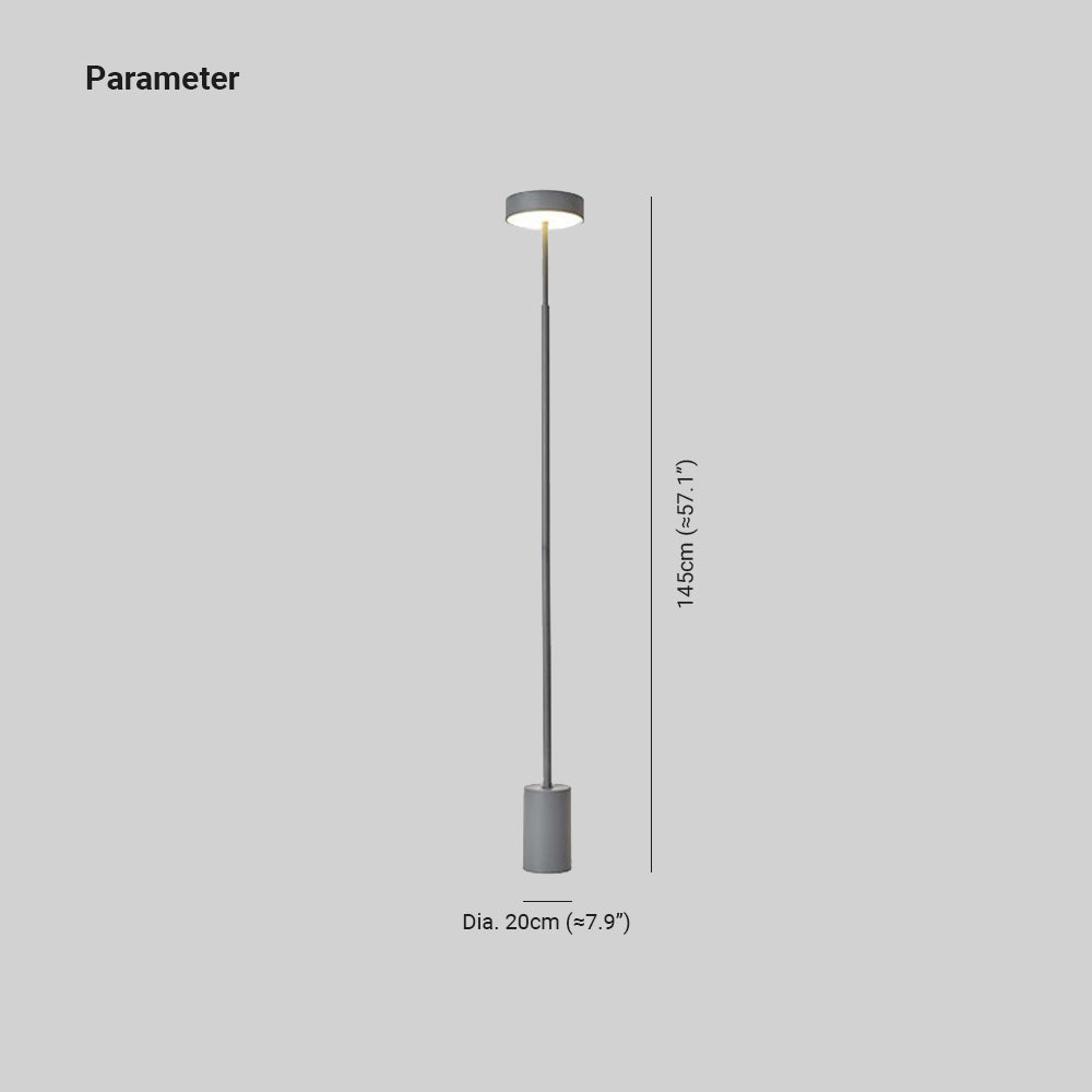 Arisha Design LED Lampada da Terra Metallo/Acrilico Salotto Moderno Minimalista Semplice