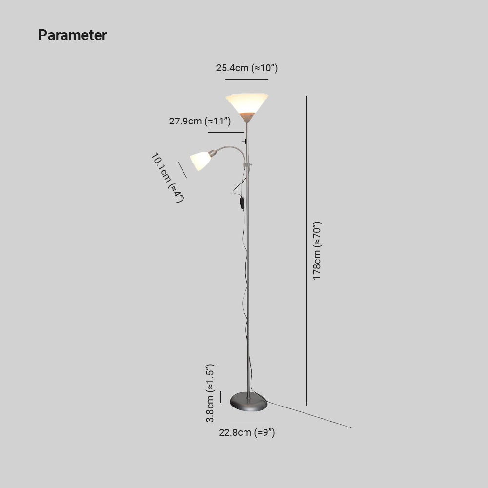 Tiffany Design LED Lampade da Terra Metallo Soggiorno/Camera da Letto