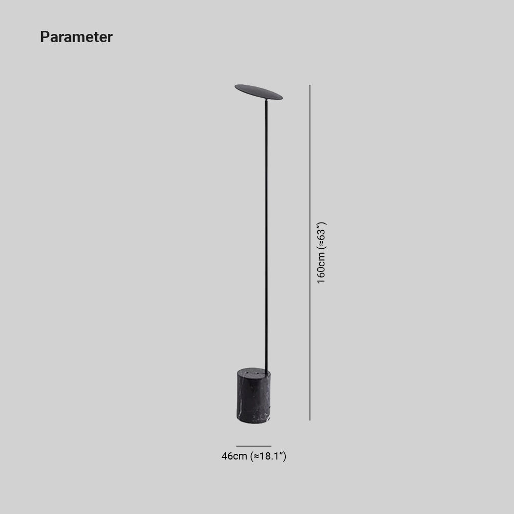 Valentina Design LED Lineare Lampade da Terra Bianco/Nero Metallo Soggiorno/Camera da Letto