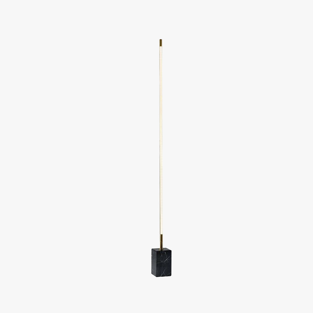 Arisha Minimalista LED Lampade da Terra Lineare Nero/Oro Metallo Marmo Soggiorno/Camera da Letto
