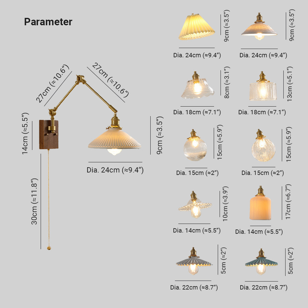 Muto Moderne LED Applique Metallo Pieghevole Regolabile Luminose Studio