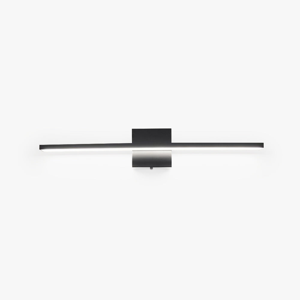 Arisha Moderno Classico Lineare LED Applique Metallo Nero/Argento Specchio Bagno