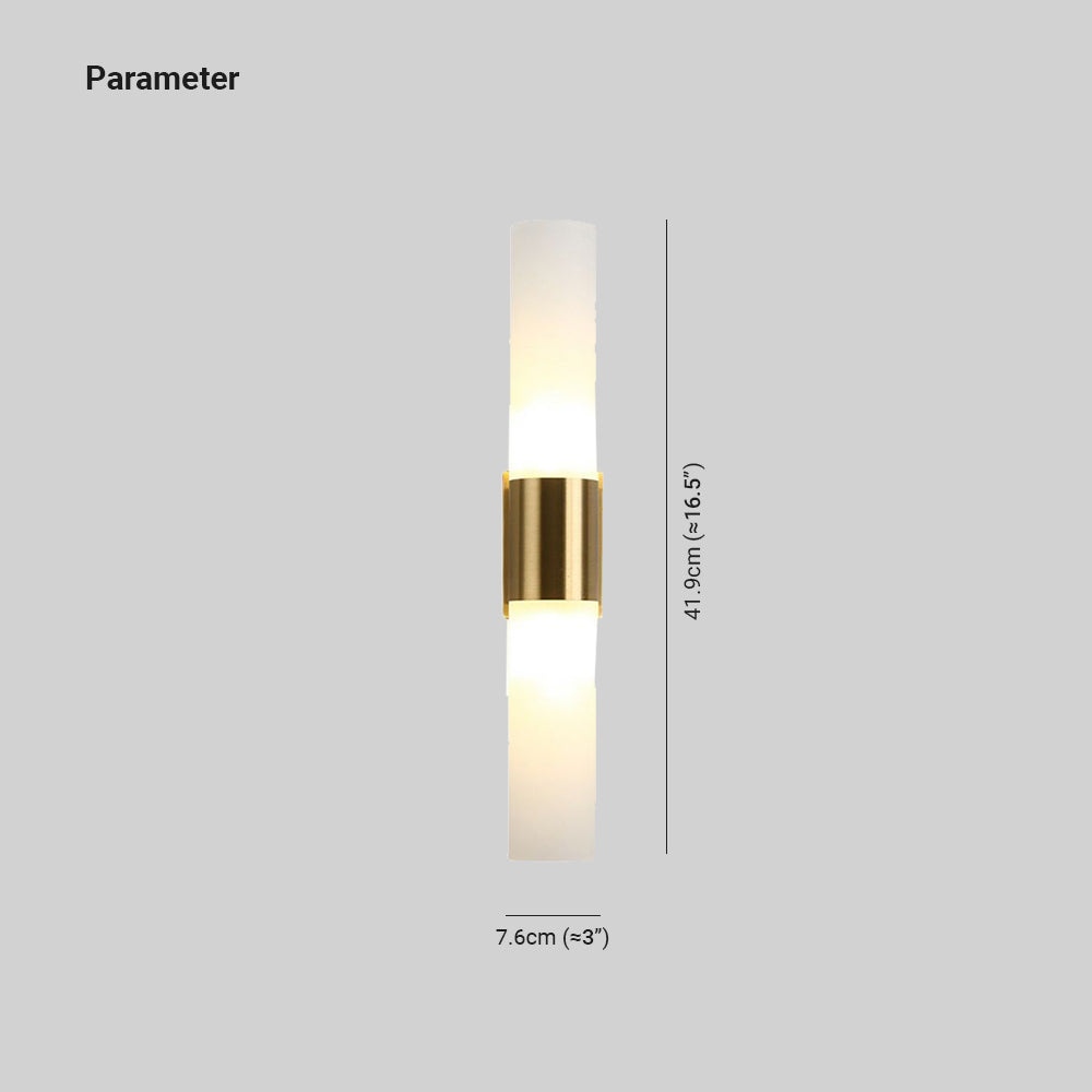 Arisha Applique 2 Luci Nero/Oro LED Moderno