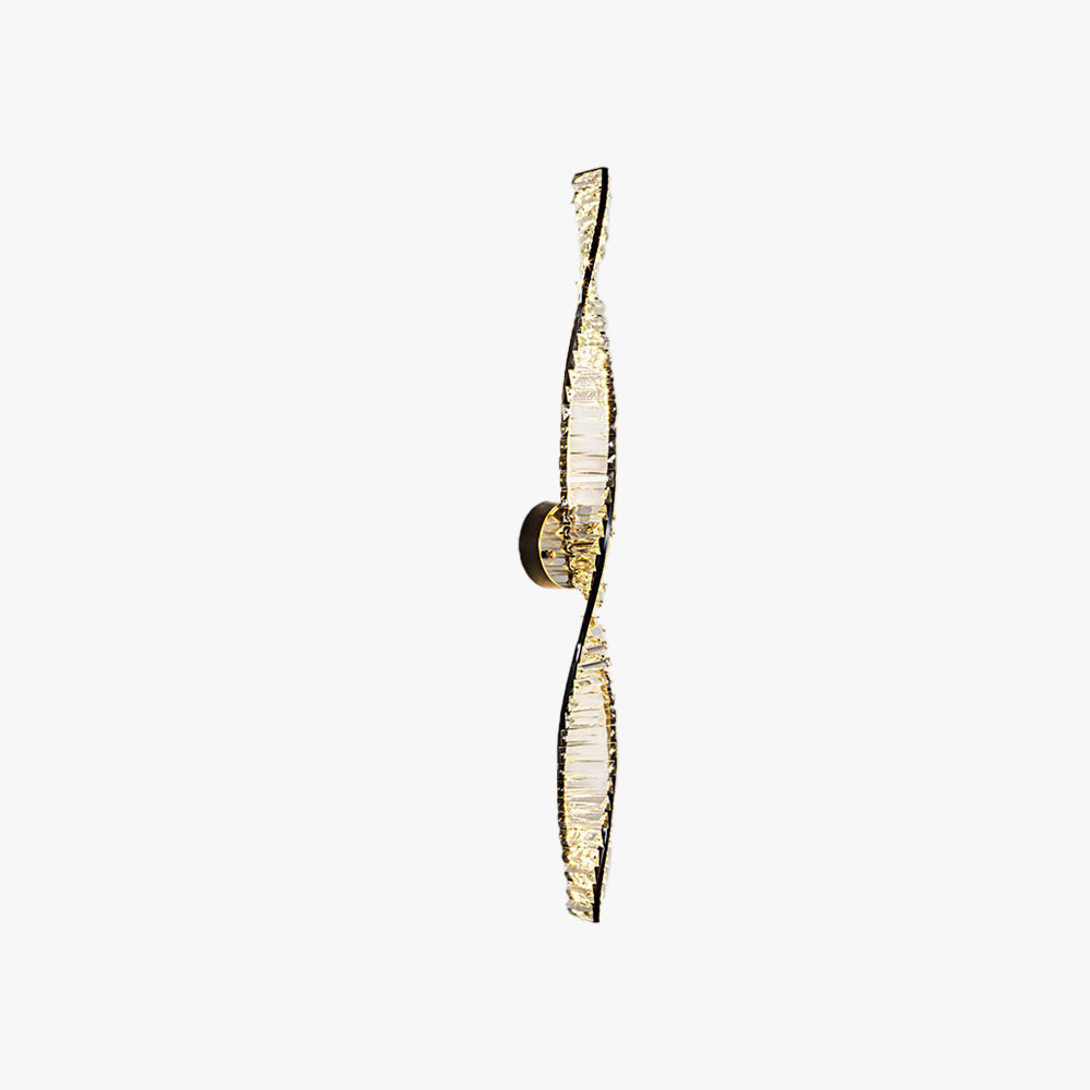 Kristy Applique Vanità Arte Modeno DNA Metallo/Cristallo Nero/Oro