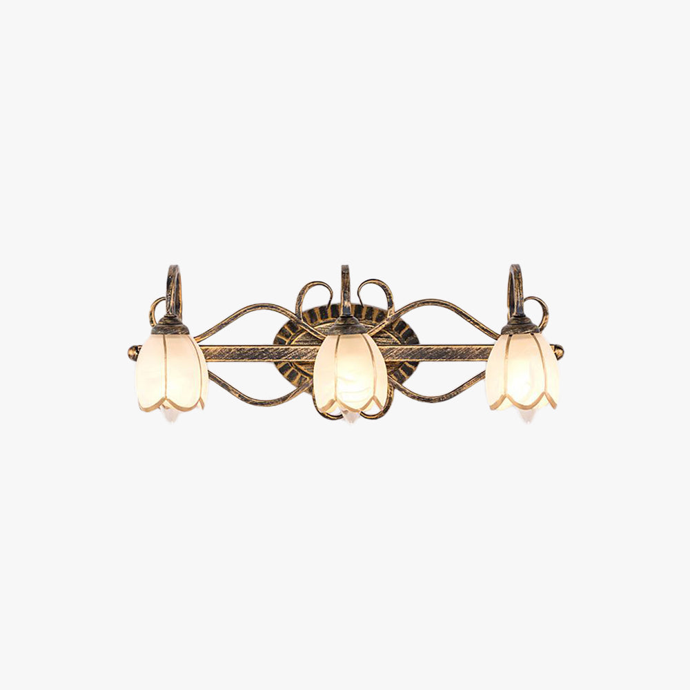 Arisha Retro Ottone Antica Applique Specchio Soggiorno