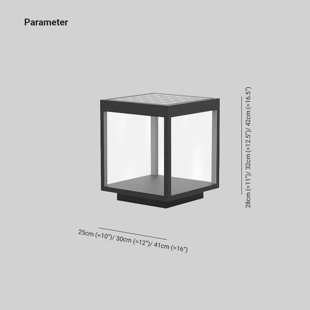 Lampada da Esterno LED Moderna Rettangolare Metallo Ray