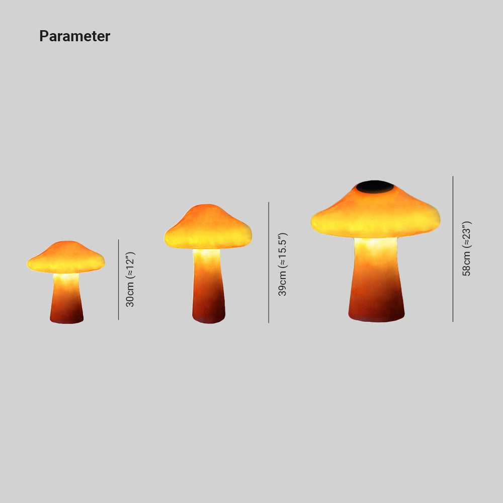 Ray Funghi Luce Terra Esterna, Cablata /Solare, Arancione