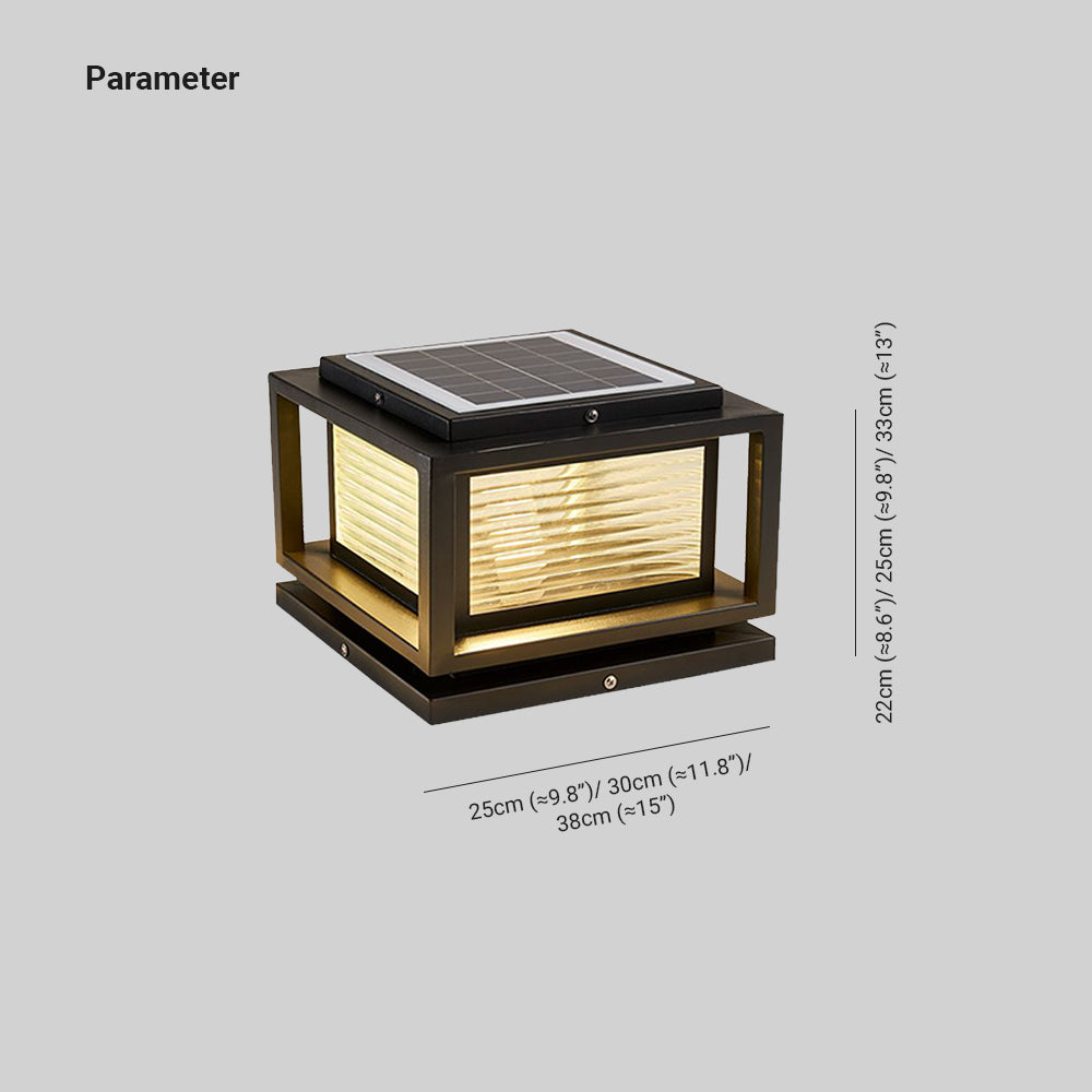 Ray Pier-Mount Solare Metallo/Vetro Lampade da Esterno