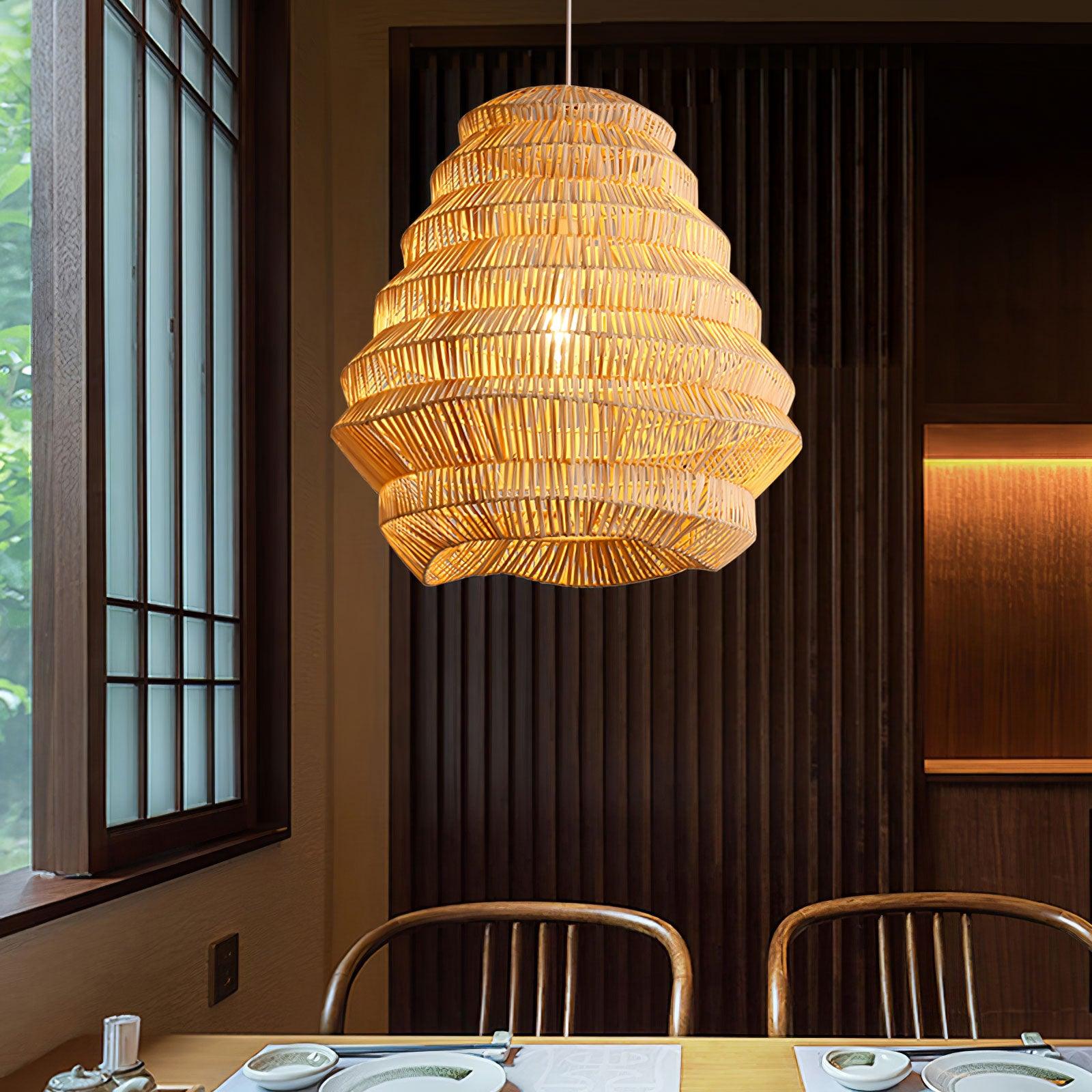 Bamboo Spiral Pendant Lamp - Blowlighting