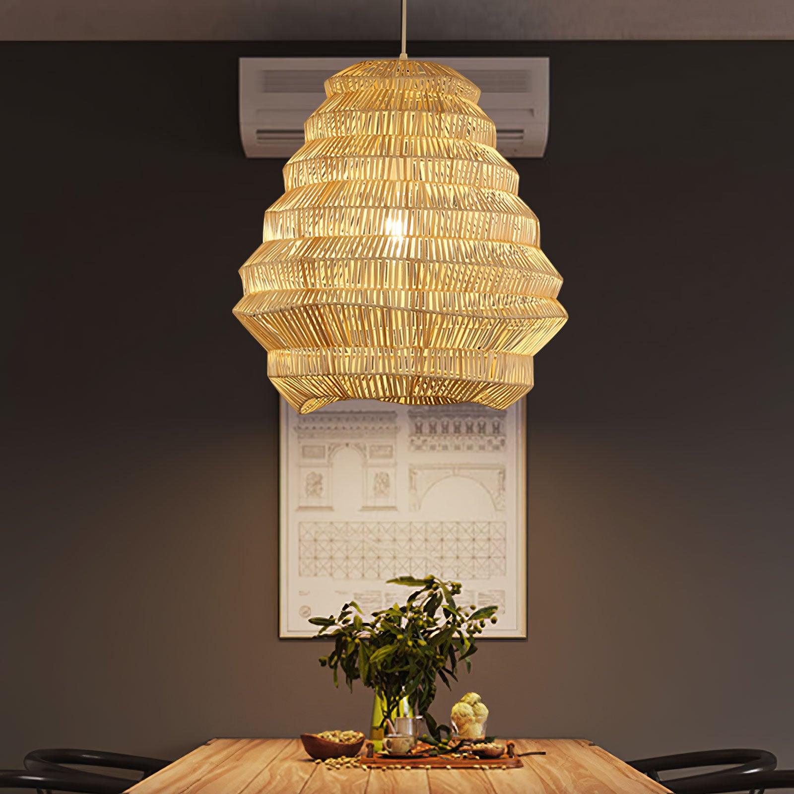 Bamboo Spiral Pendant Lamp - Blowlighting