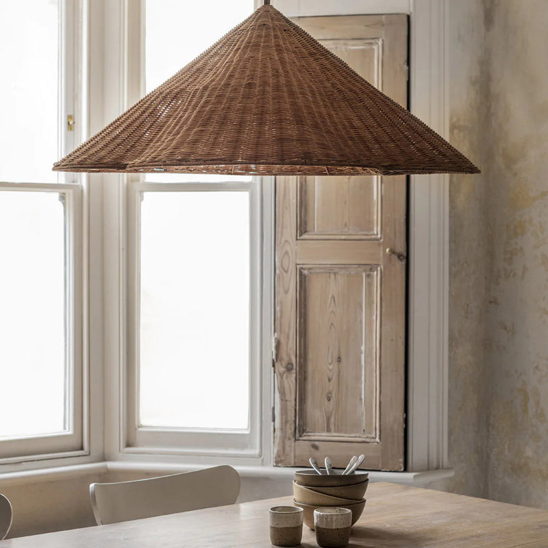 Ritta Vintage Rattan Lampade a Sospensione Soggiorno Camera da Letto