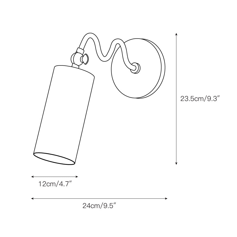 Vatnuvyu Modern Minimalist Fabric Metal Wall Lamp - Lamp Copper