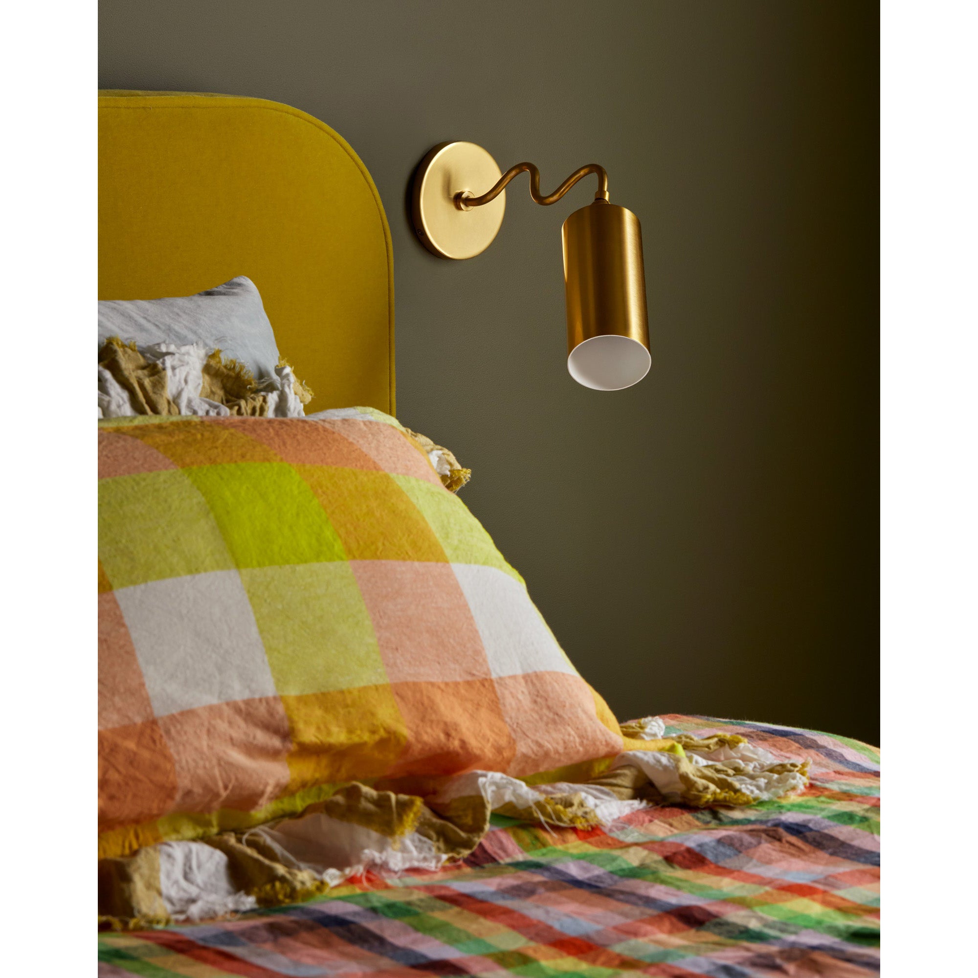 Vatnuvyu Modern Minimalist Fabric Metal Wall Lamp - Lamp Copper