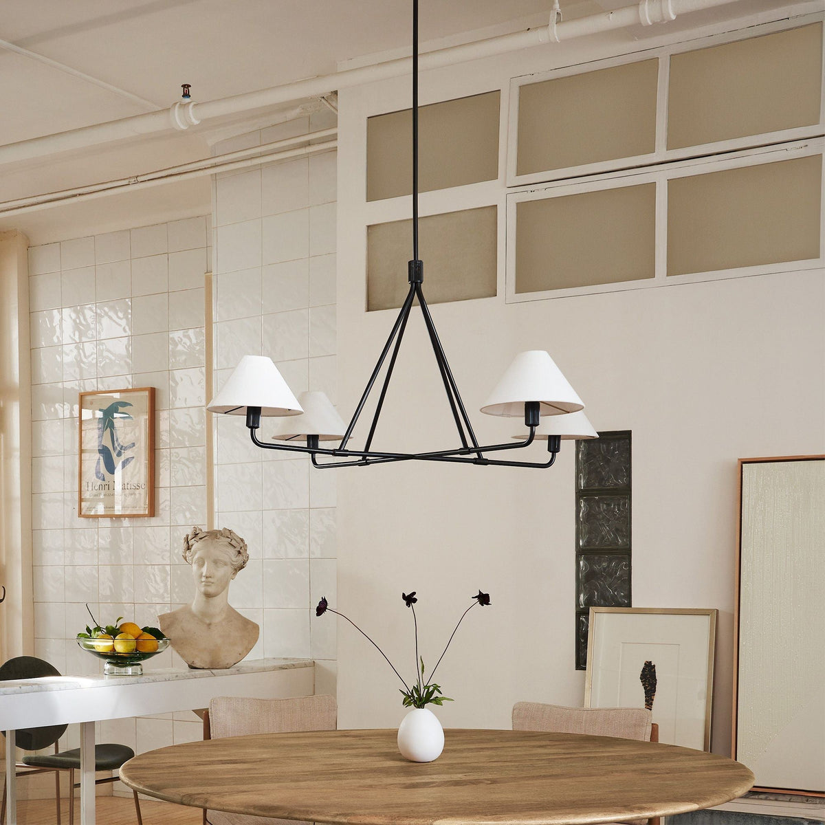 Aurora Chandelier Cone Shade Minimalist - Blowlighting