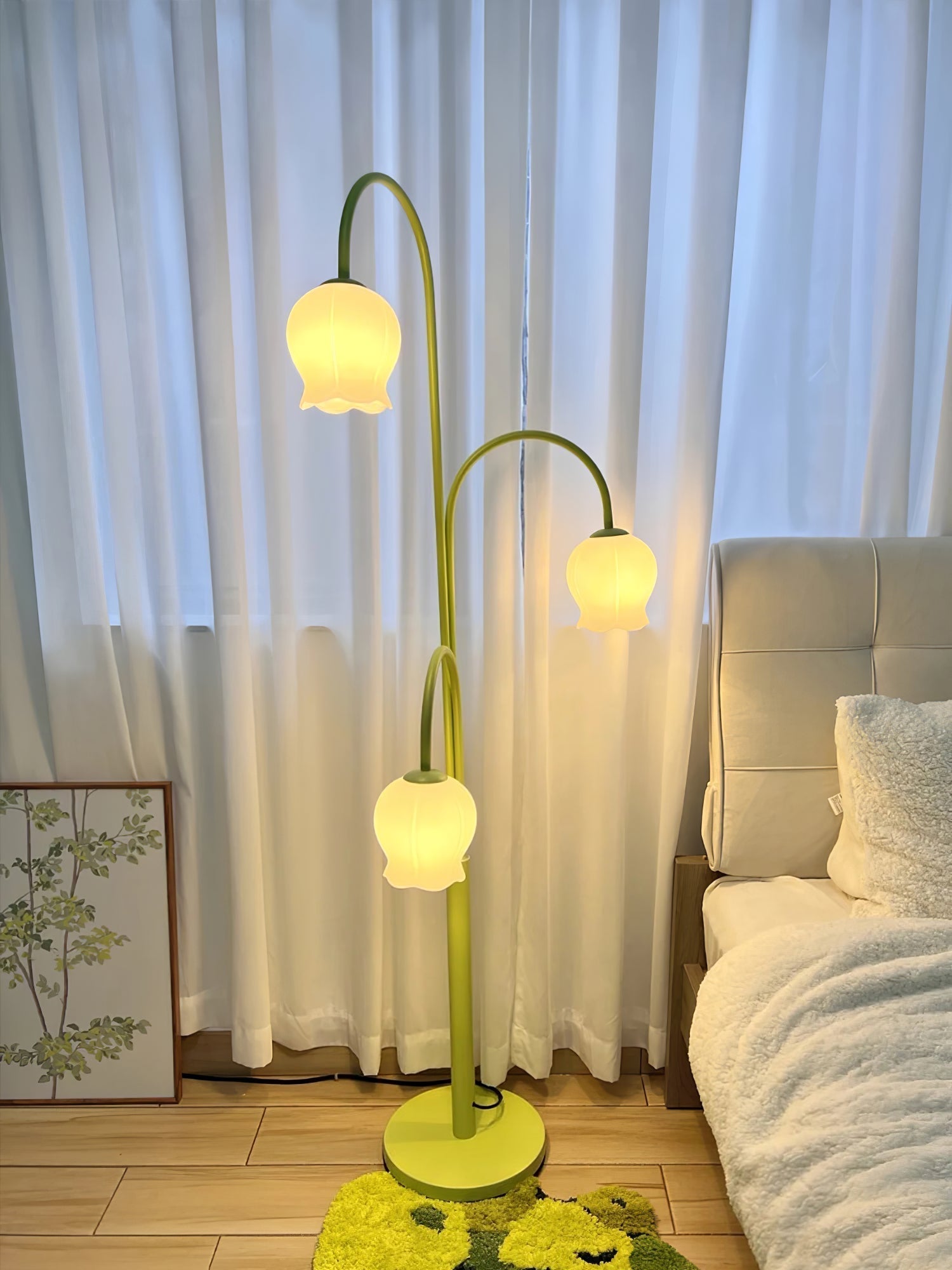 Bell Orchid Floor Lamp - Lamp Copper