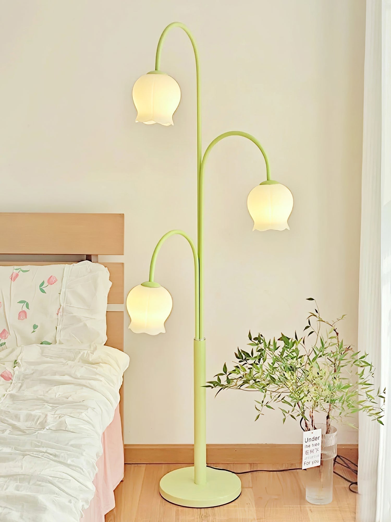 Bell Orchid Floor Lamp - Lamp Copper