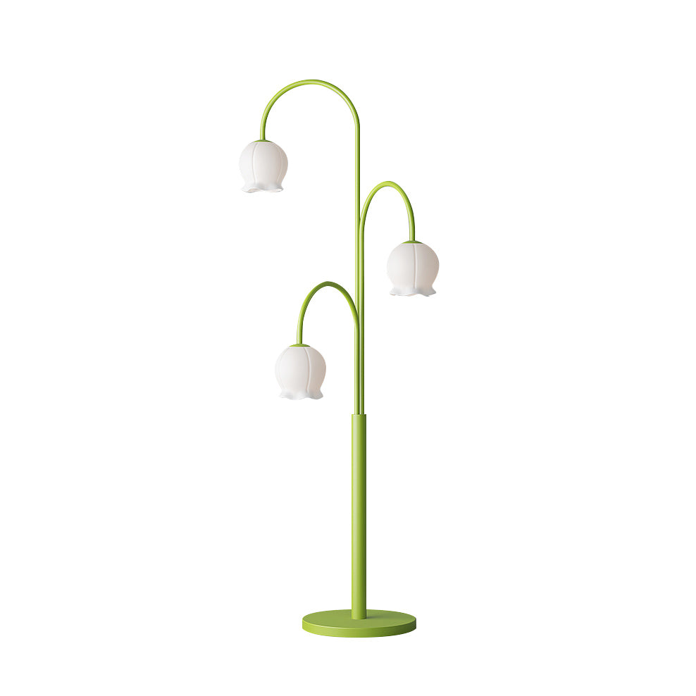 Bell Orchid Floor Lamp - Lamp Copper
