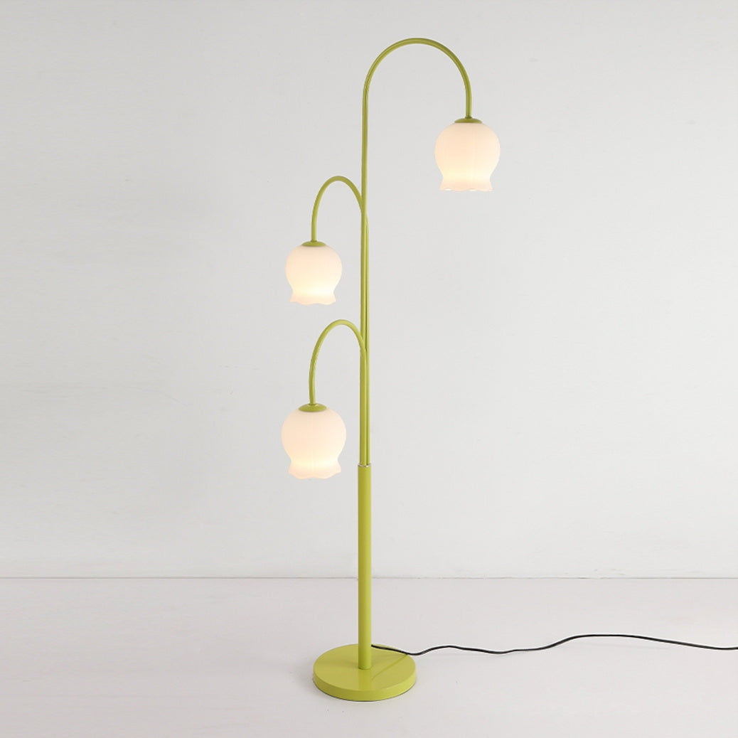 Bell Orchid Floor Lamp - Lamp Copper