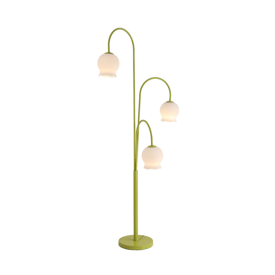 Bell Orchid Floor Lamp - Lamp Copper