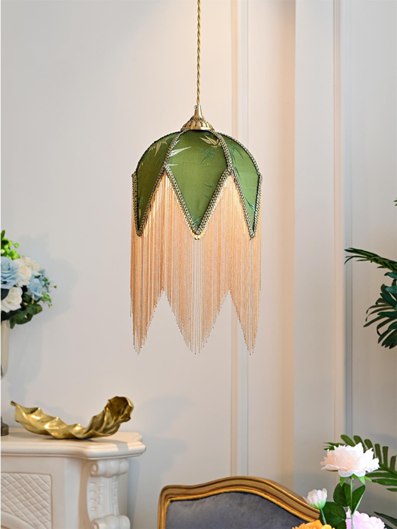 Bette Fringed Pendant Lamp - Blowlighting
