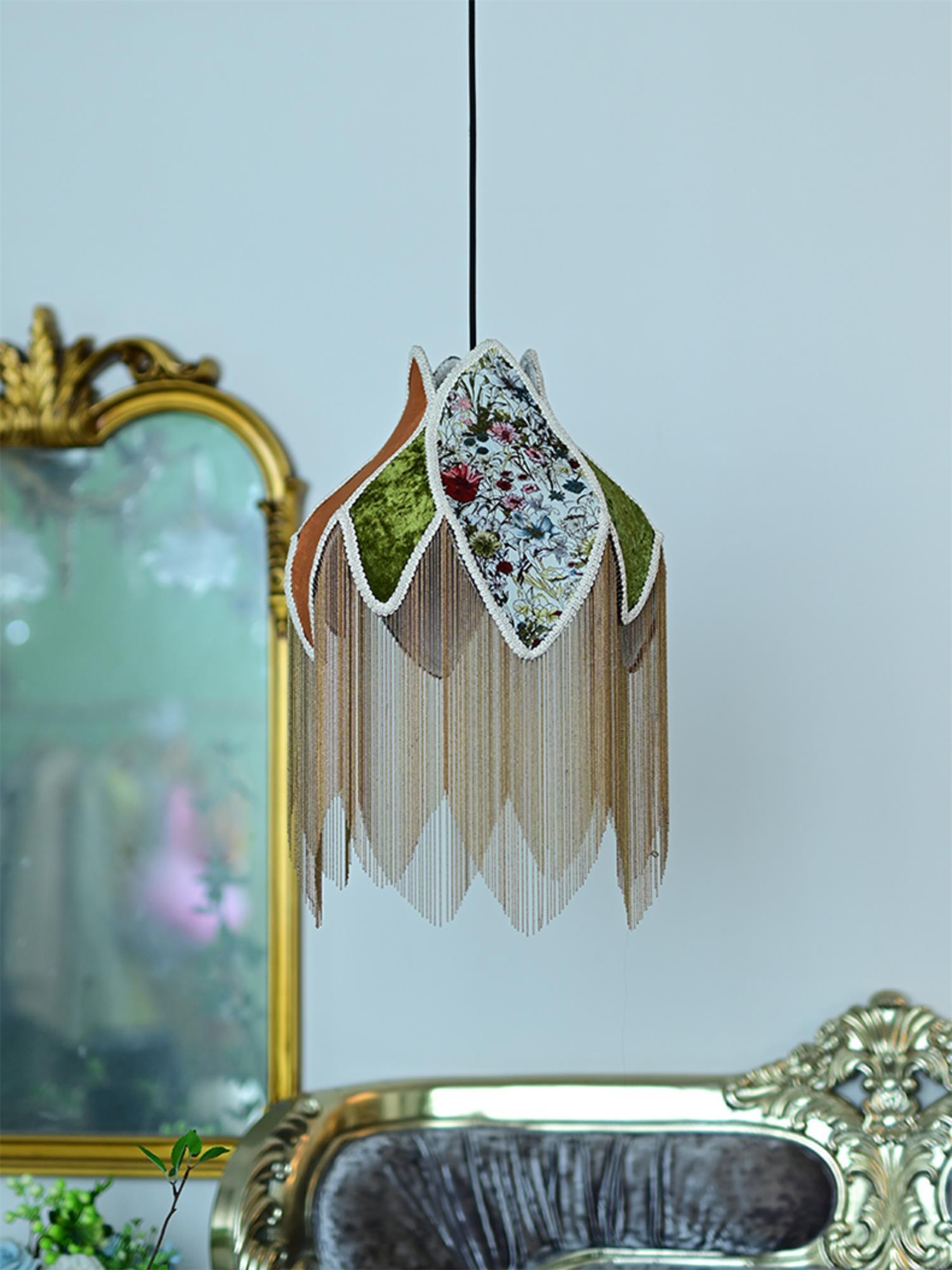 Bette Fringed Pendant Lamp - Blowlighting