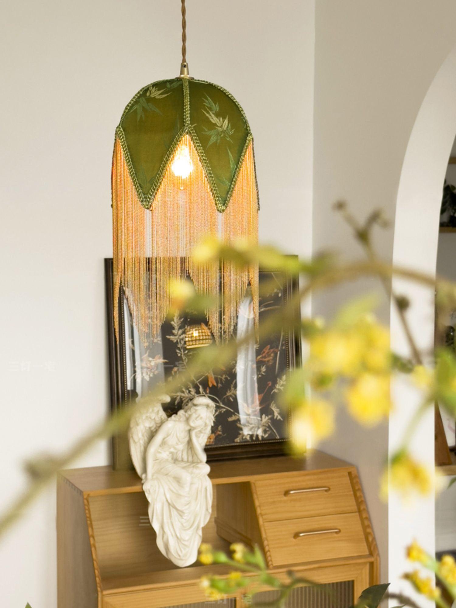 Bette Fringed Pendant Lamp - Blowlighting