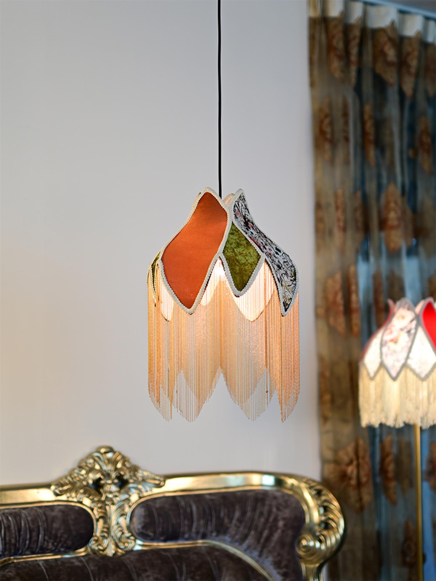 Bette Fringed Pendant Lamp - Blowlighting