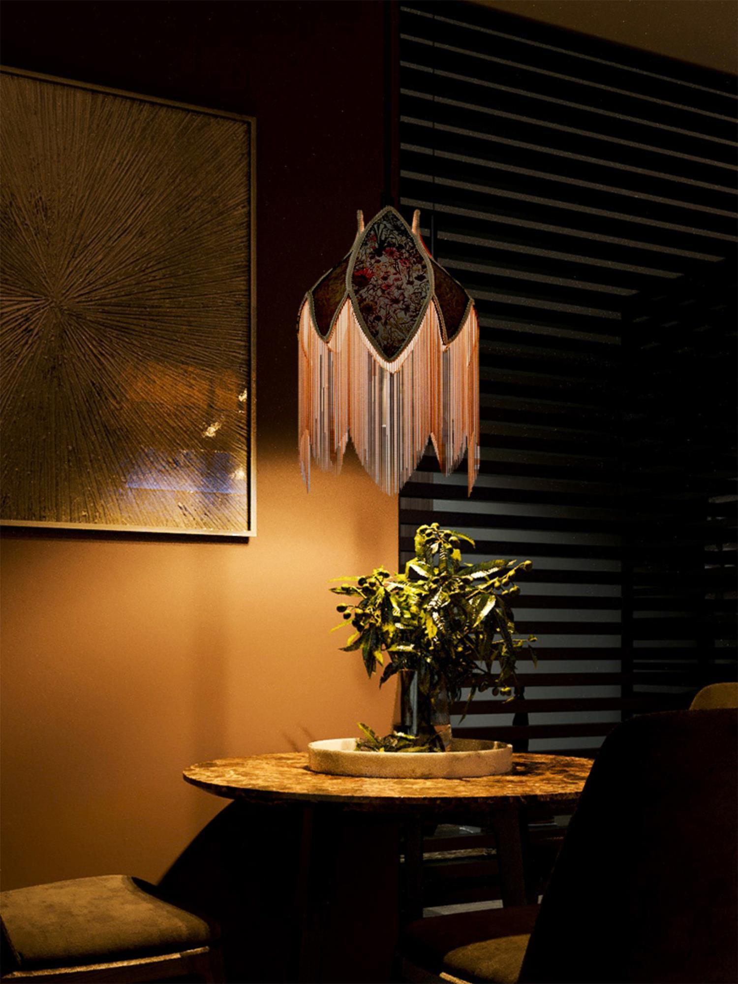 Bette Fringed Pendant Lamp - Blowlighting