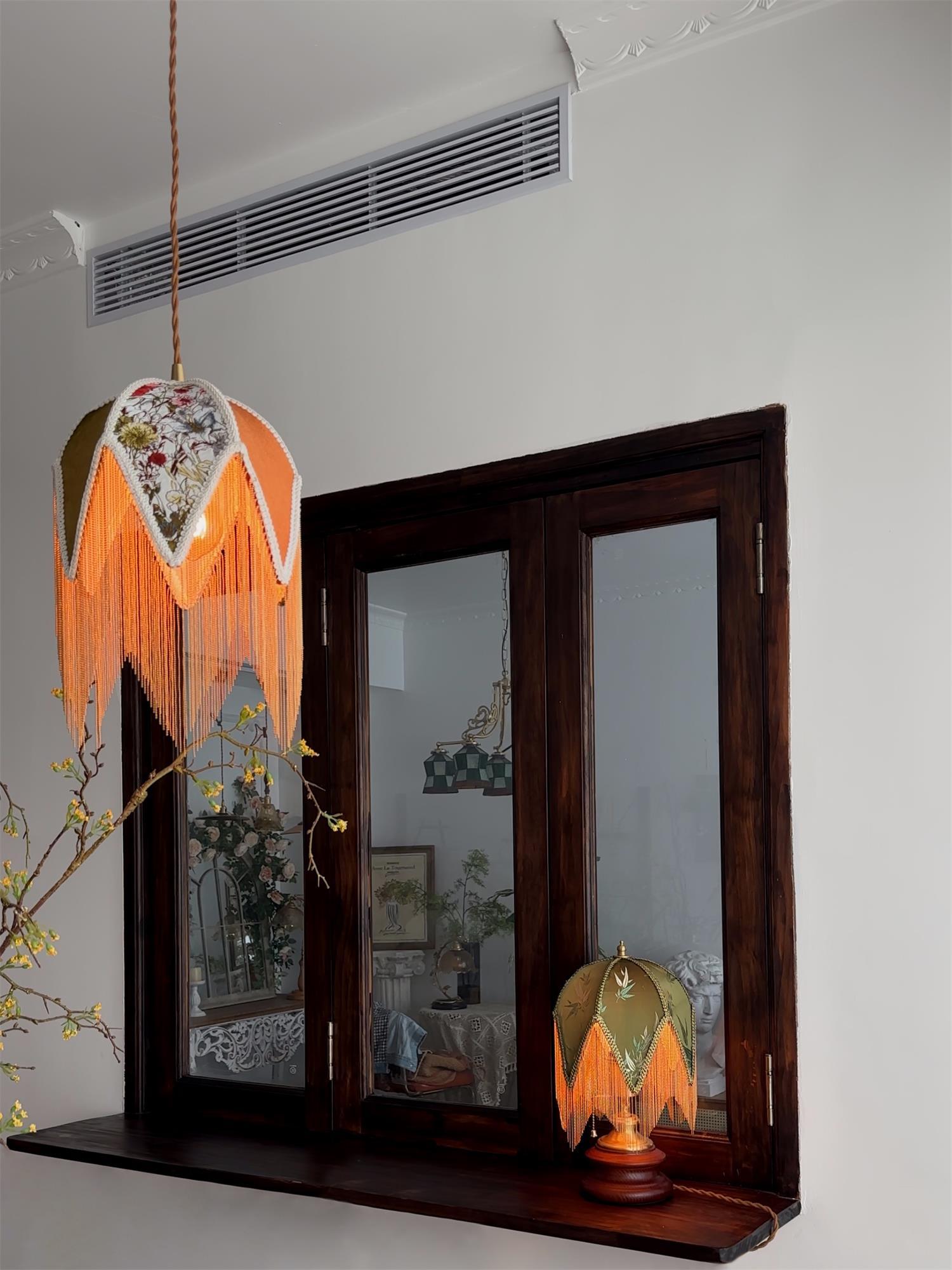 Bette Fringed Pendant Lamp - Blowlighting